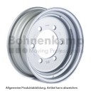 Fælg 13 LB x 15 H2<br>6/161/205, A2, Ø21.5mm, ET 0, VS H<br>2100/2000 kg - 25/40 km/h, Sølv RAL9006
